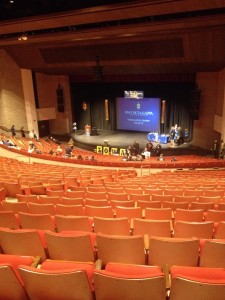 The theater at Northern Iowa area Community College (NIACC) is impressive for a school less than one-fourth the size of DMACC. Photo by Jordan Tobias