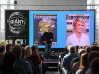 CiWeek speaker Jason Feifer discussed entrepreneurship and his work at the magazine on March 6. Photo by Hannah Bonnett.