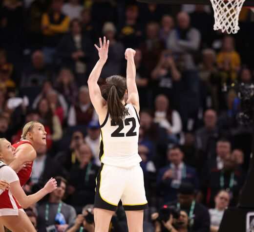 Caitlin Clark during the 2024 Big Ten tournament final.
John McClellan, Creative Commons.