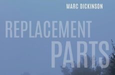 The cover of English Professor Marc Dickinson's book, "Replacement Parts."