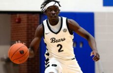 Freshman Kiki Deng bringing the ball up the court at “The Den.” Photo by Malkijah Rashad.